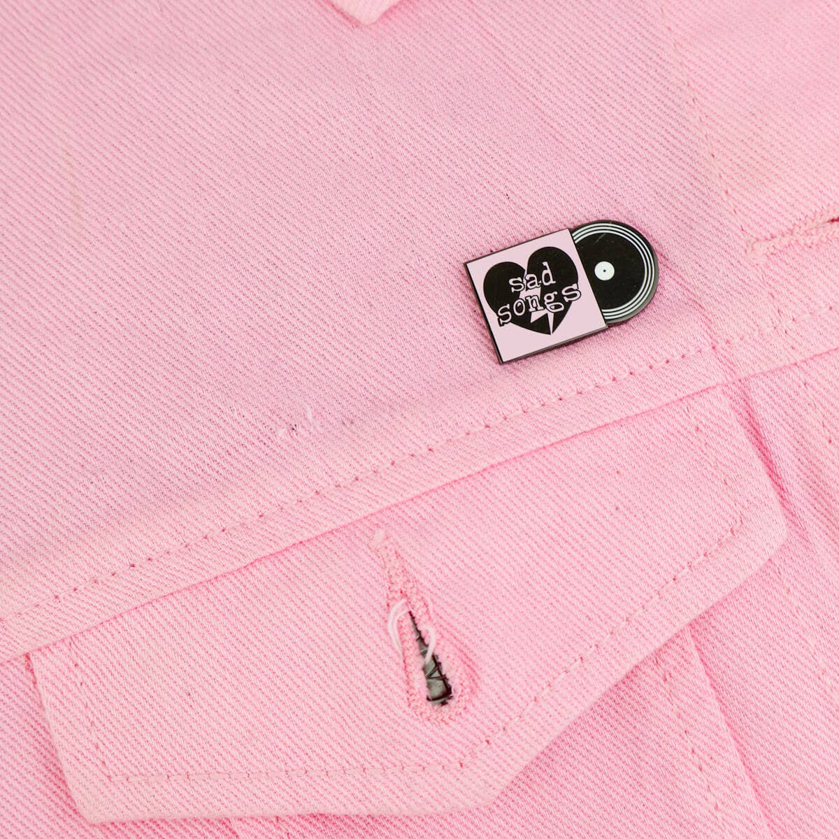 VINYL RECORD ENAMEL PIN