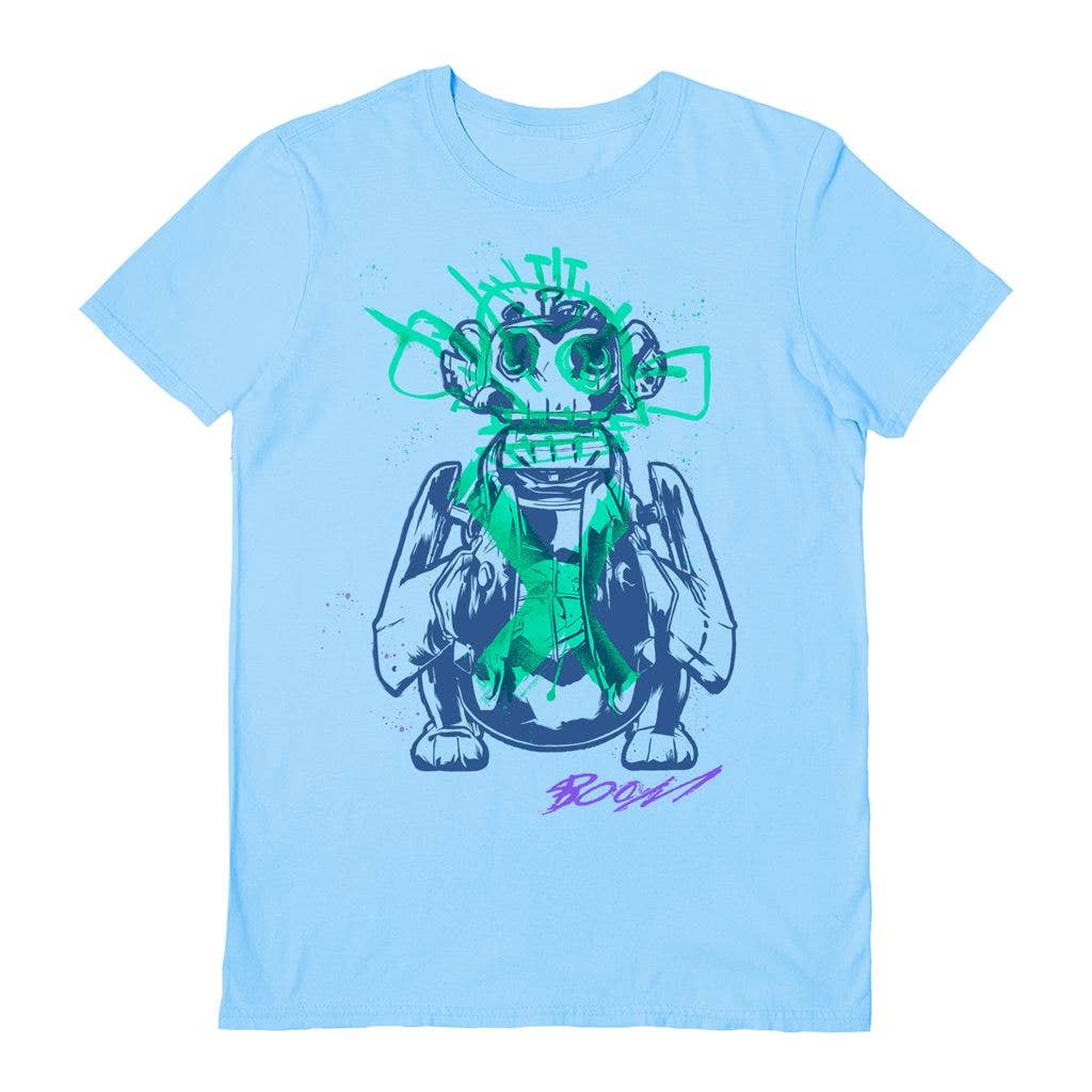 Arcane (Graffiti Monkey) Light Blue Unisex T-Shirt: L