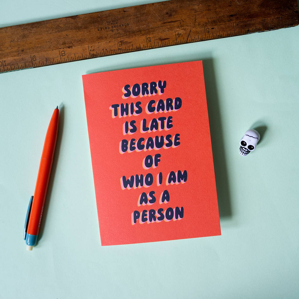 Funny Belated Card – Sorry This Card Is Late : Bio Cello
