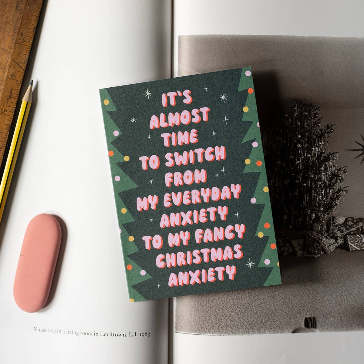 Funny Christmas Card – Fancy Christmas Anxiety: Bio Cello