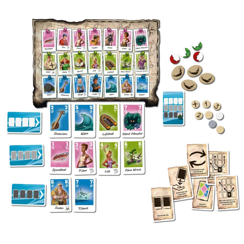 The Crew Family Adventure Marooned in Paradise - Board Game
