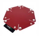 Dice Tray - Small Hex - Red