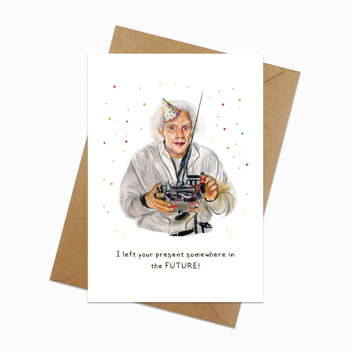 Doc, Back to the Future, 80s Movie, Birthday Card