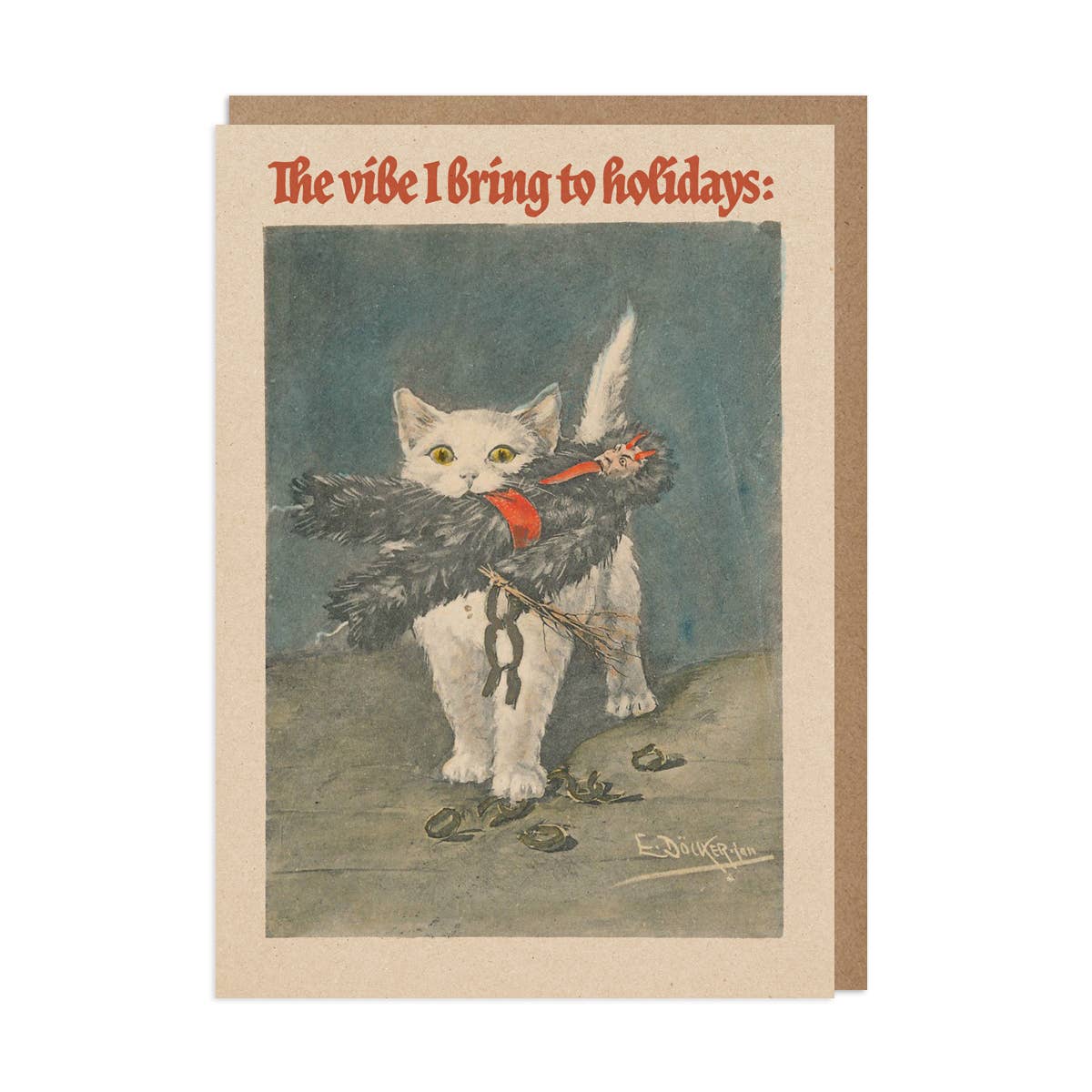 Christmas Card – Krampus Cat: Bio Cello