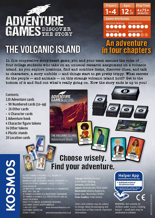 Adventure Games: The Volcanic Island - Board Game