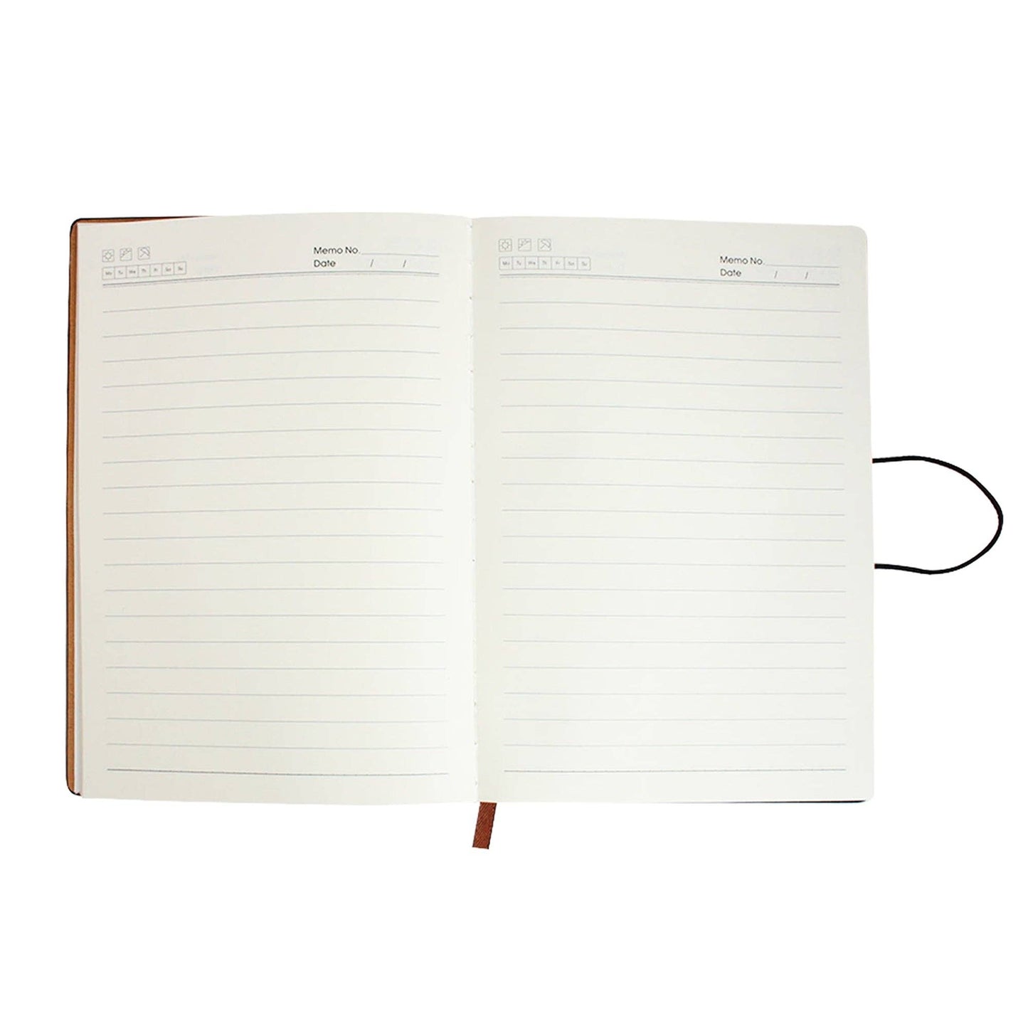 A5 PU Leather Hardback Notebook: Grey