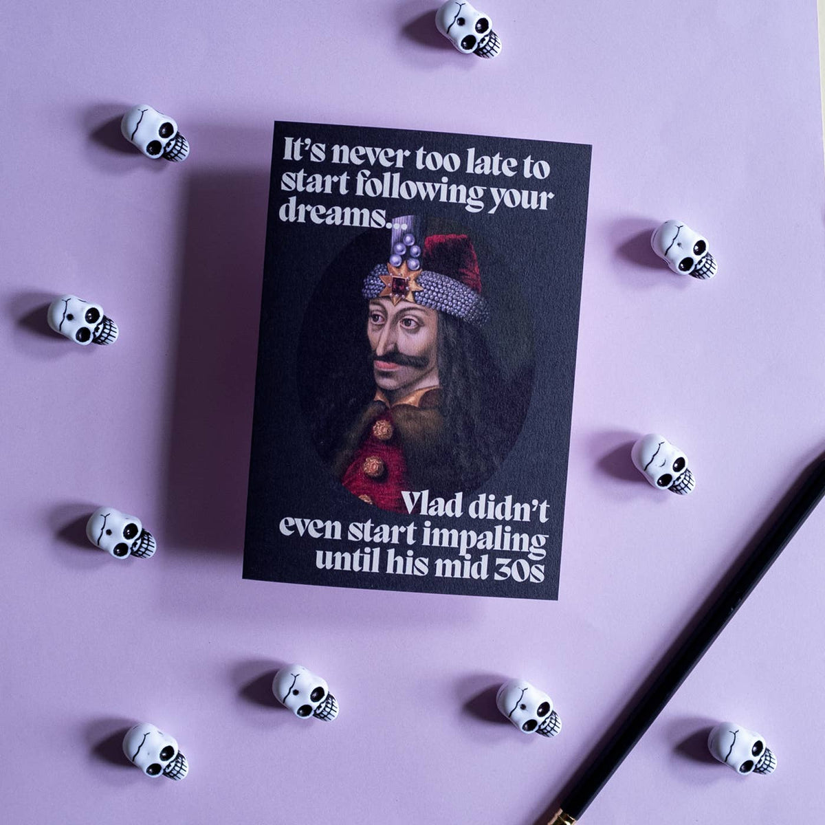 Funny Encouragement Card - Vlad the Impaler: Bio Cello