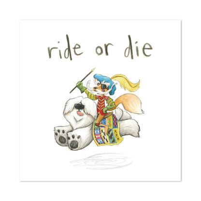Ride or Die - Labyrinth fantasy film wall art - Print