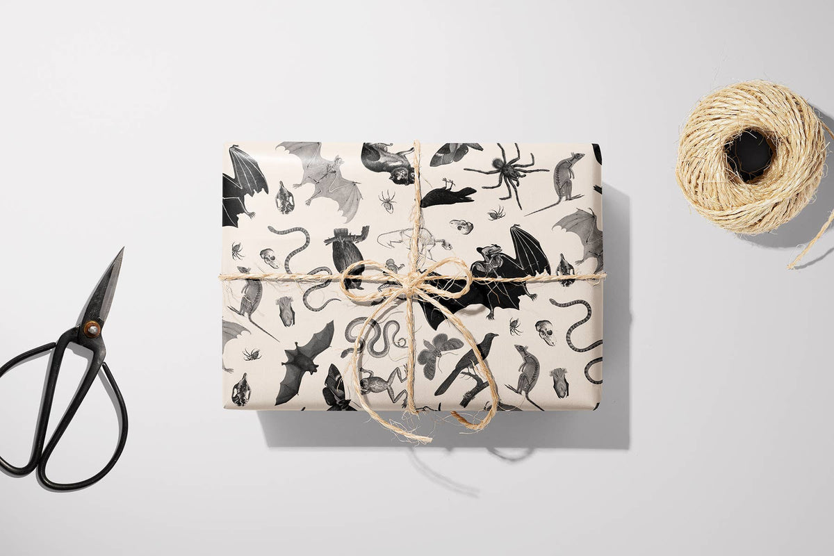 Vintage Gift Wrap – Gothic Menagerie: Light
