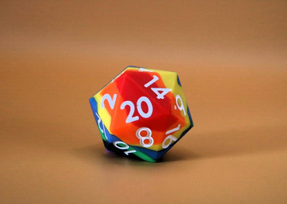 Radiant Rainbows | Silicone Rainbow 7 Pcs Dice Set DnD