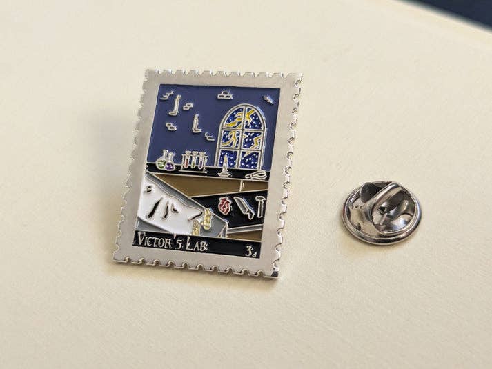 Frankenstein - Victor's Lab: Silver Enamel Pin Badge