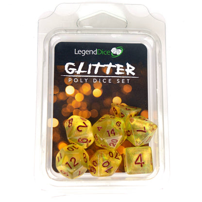Poly Dice Set - Glitter
