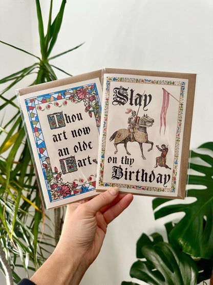 Medieval Inspired Funny Birthday Greeting Card #4