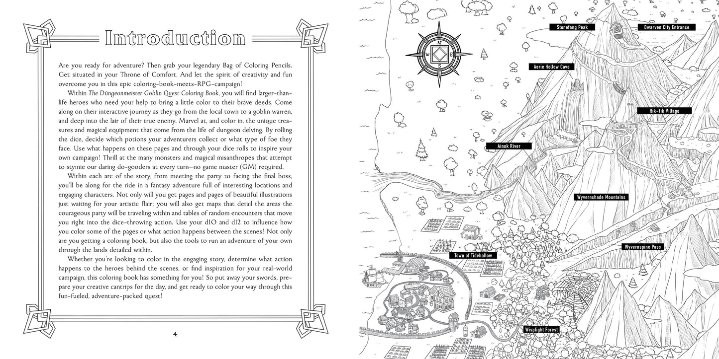 Düngeonmeister Goblin Quest Coloring Book