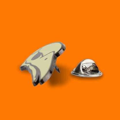 CROW SKULL ENAMEL PIN