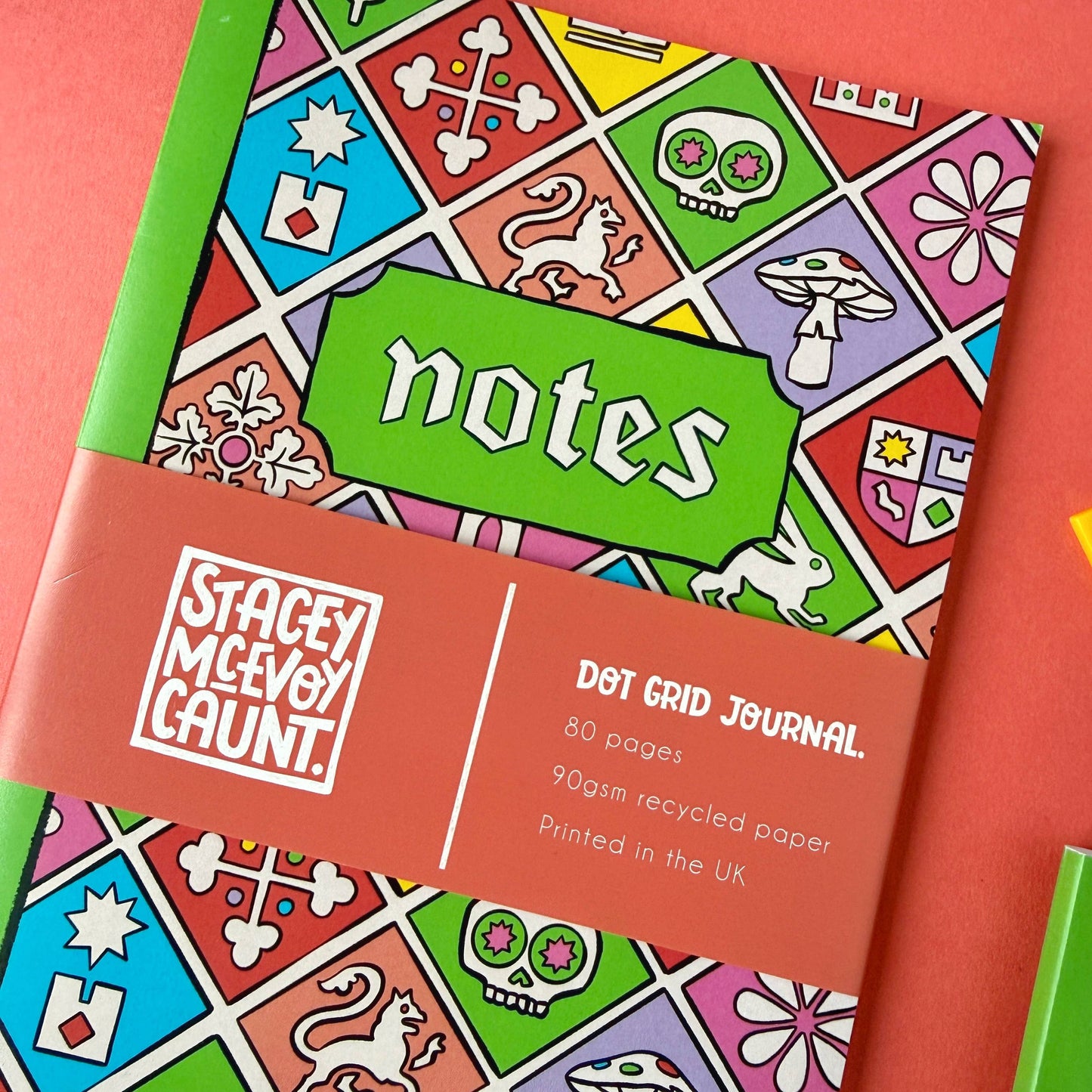 Medieval Tile Pattern Dot Grid Notebook
