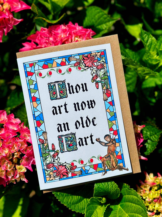 Medieval Inspired Funny Birthday Greeting Card #4