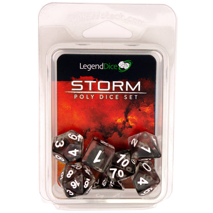 Poly Dice Set - Storm
