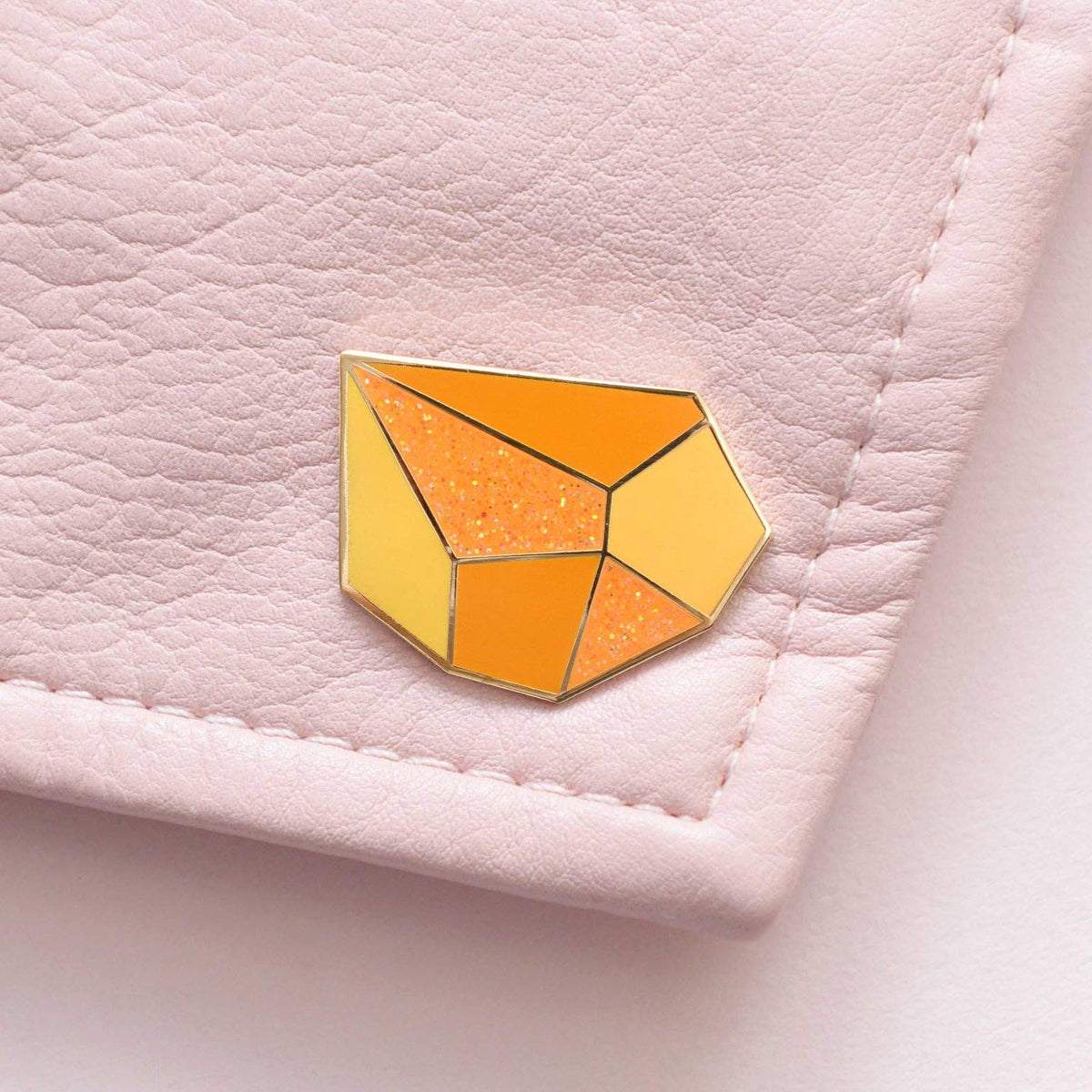 Gemstone Enamel Pin: Moonstone