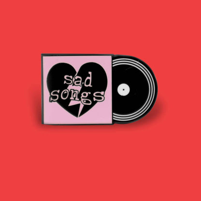 VINYL RECORD ENAMEL PIN