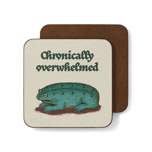 Coaster – Overwhelmed Medieval Frog