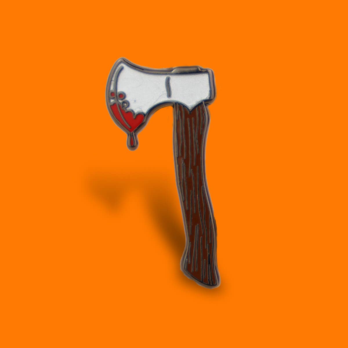 BLOODY HATCHET ENAMEL PIN