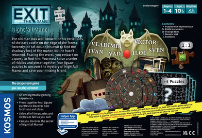 EXIT Puzzle: Nightfall Manor - Escape Room Board Game