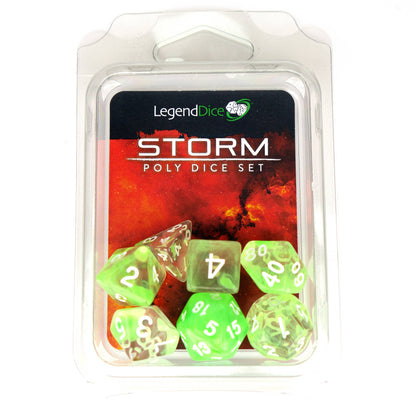Poly Dice Set - Storm