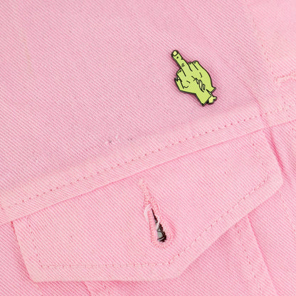 ZOMBIE MIDDLE FINGER ENAMEL PIN