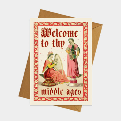 Medieval Inspired Funny Birthday Greeting Card #5