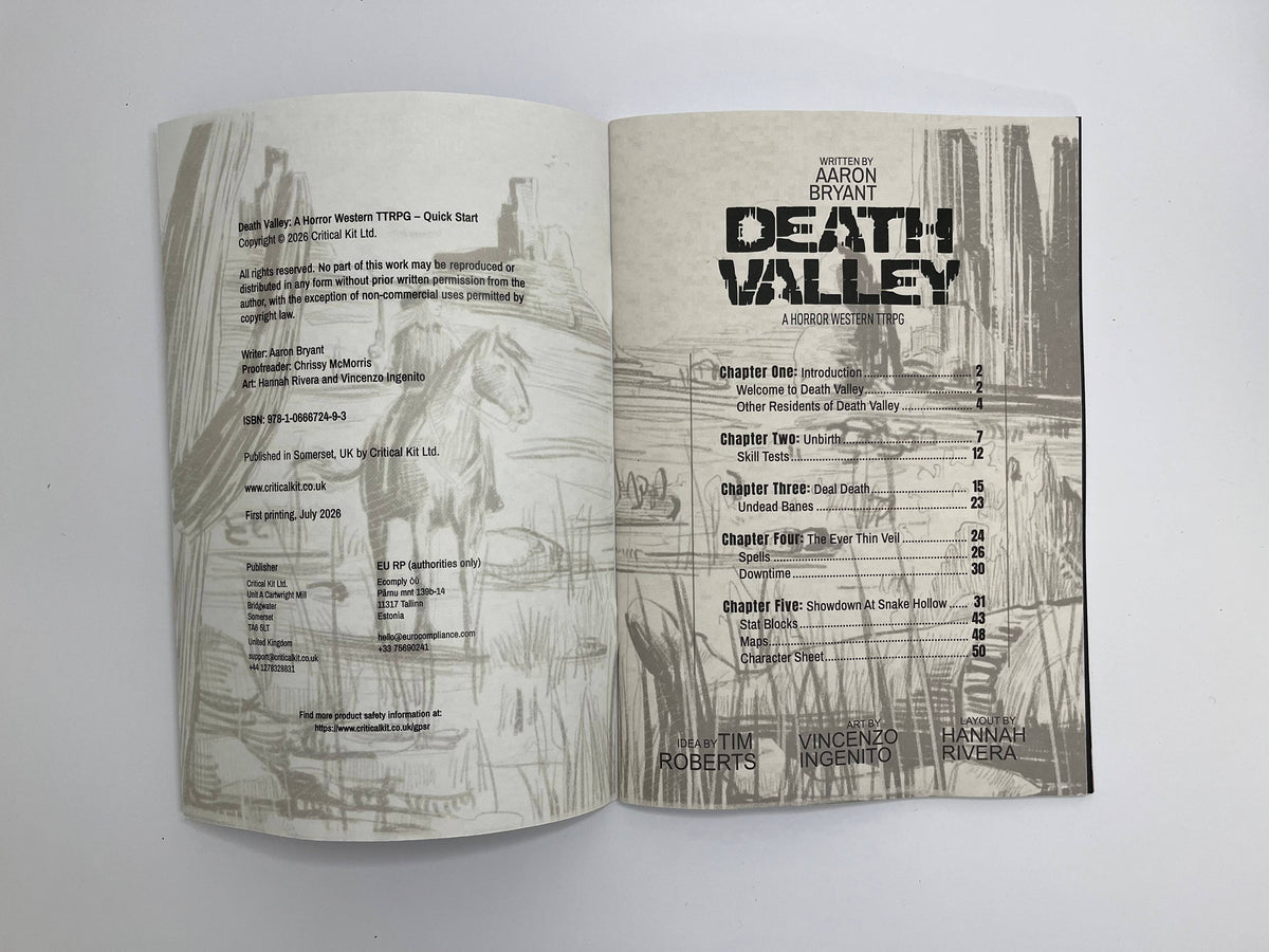 Death Valley - Horror/Western RPG Quick Start