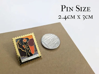 The Lord of the Rings - Mordor: Gold Enamel Pin Badge