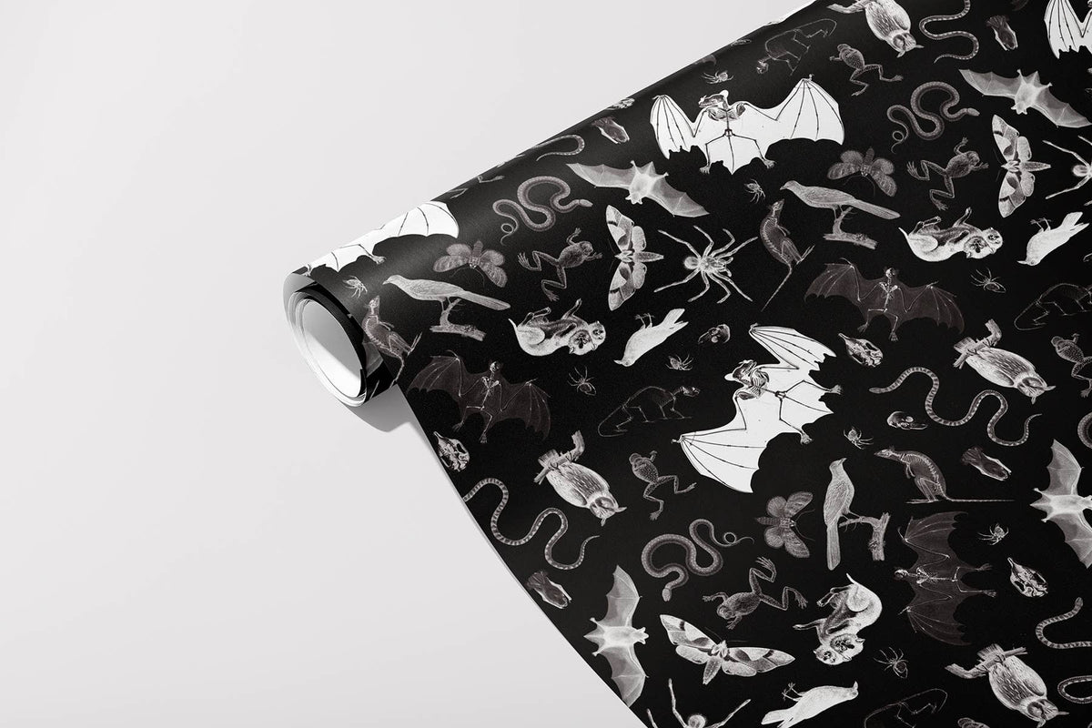 Vintage Gift Wrap – Gothic Menagerie: Light
