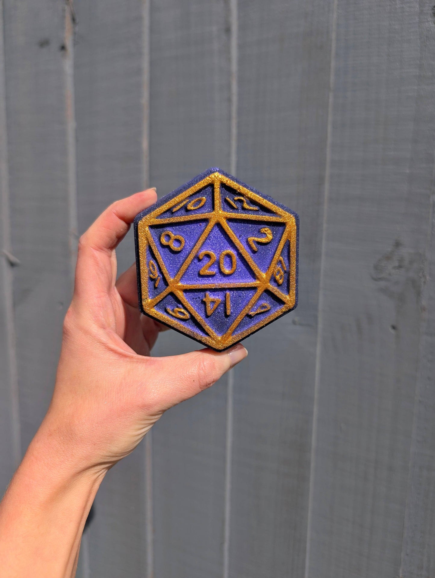 D20 Dice DND Bath Bomb: Deep Red
