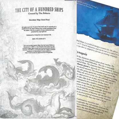 The City of a Hundred Ships - 5E DND one-shot: Physical Copy
