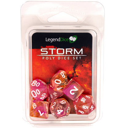 Poly Dice Set - Storm