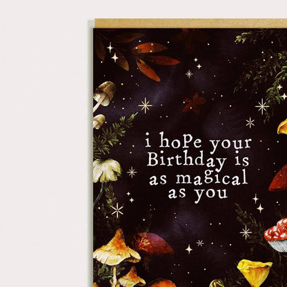 Watercolour Mushrooms, Magic, Magical Card
