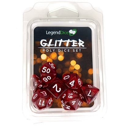 Poly Dice Set - Glitter