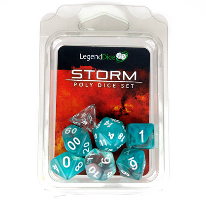Poly Dice Set - Storm