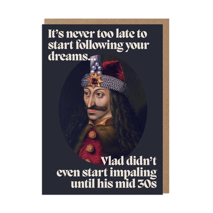 Funny Encouragement Card - Vlad the Impaler: Bio Cello
