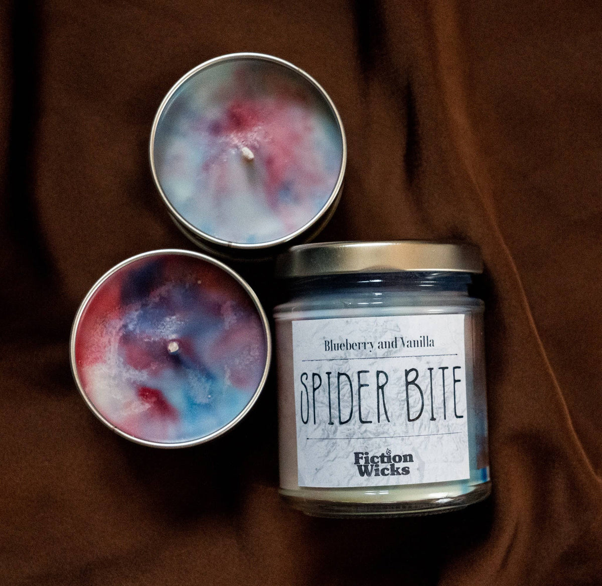 Spider Bite | superhero inspired | Vanilla and blueberry: 150g candle