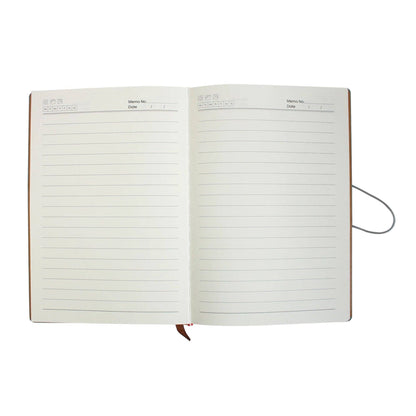 A5 PU Leather Hardback Notebook: Grey