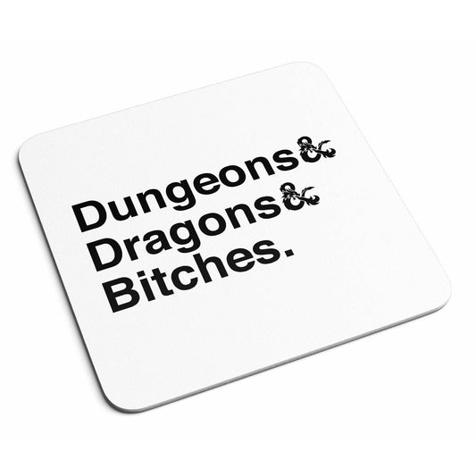 Dungeons & Dragons & Bitches Coaster