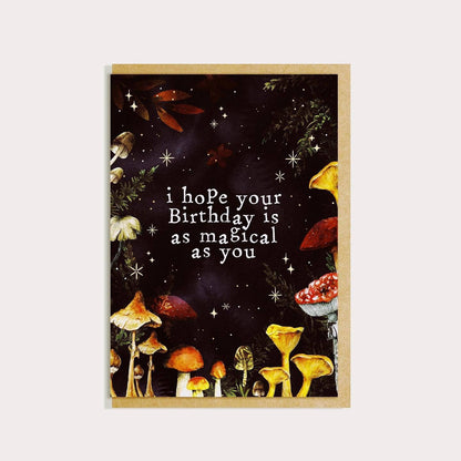 Watercolour Mushrooms, Magic, Magical Card