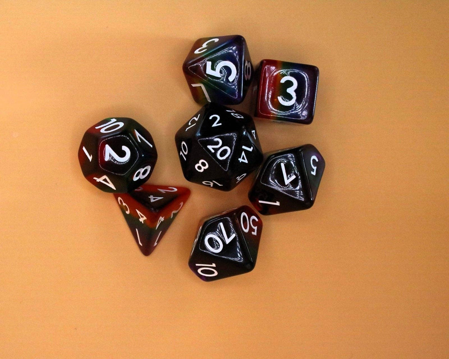 Rainbow Rollers | Rainbow 7 Pcs Dice Set DnD