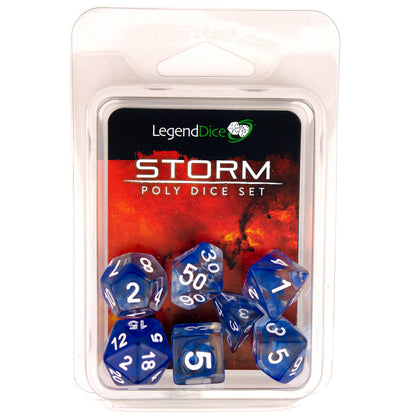 Poly Dice Set - Storm