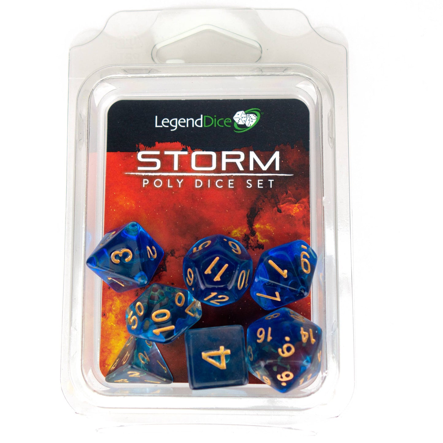Poly Dice Set - Storm
