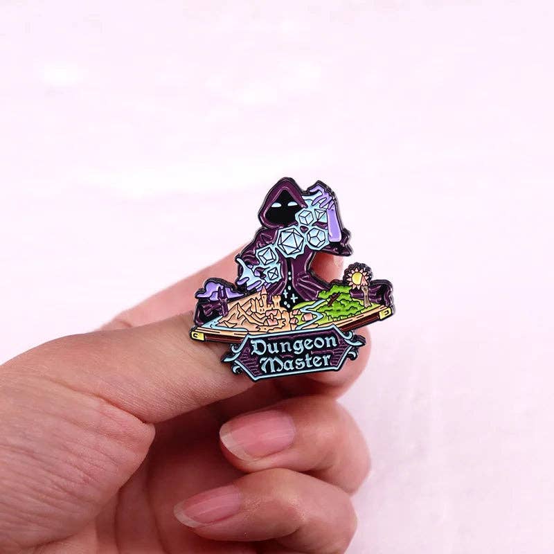 Hooded Dungeon Master Enamel Pin Badge | 1 Pcs Metal Pin