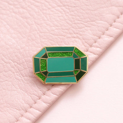 Gemstone Enamel Pin: Opal