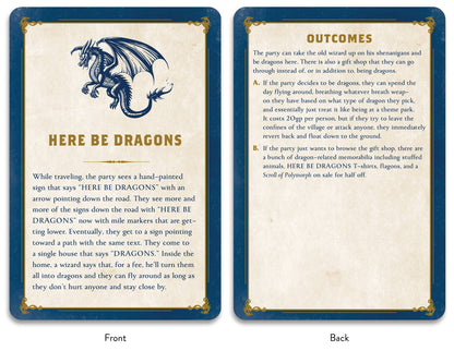 Düngeonmeister Deck of Side Quests by Jef Aldrich: Flashcards; 75 pages / English